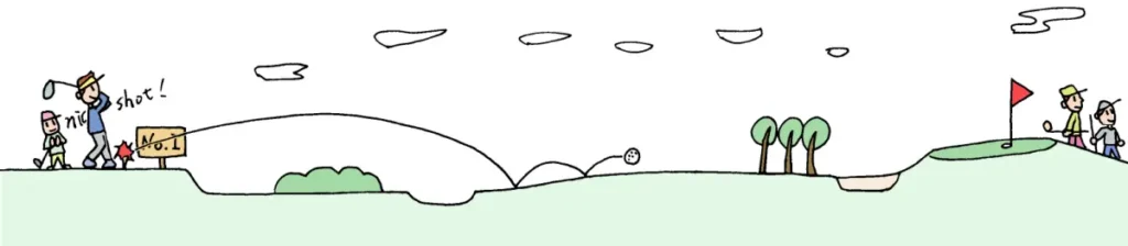 ゴルフ場1番ホール