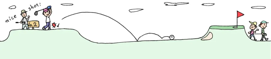 ゴルフ場2番ホール